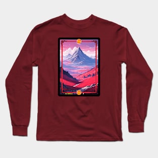 Mountain Landscape Scene - CCG Borderless Full Art - 1st Edition Long Sleeve T-Shirt